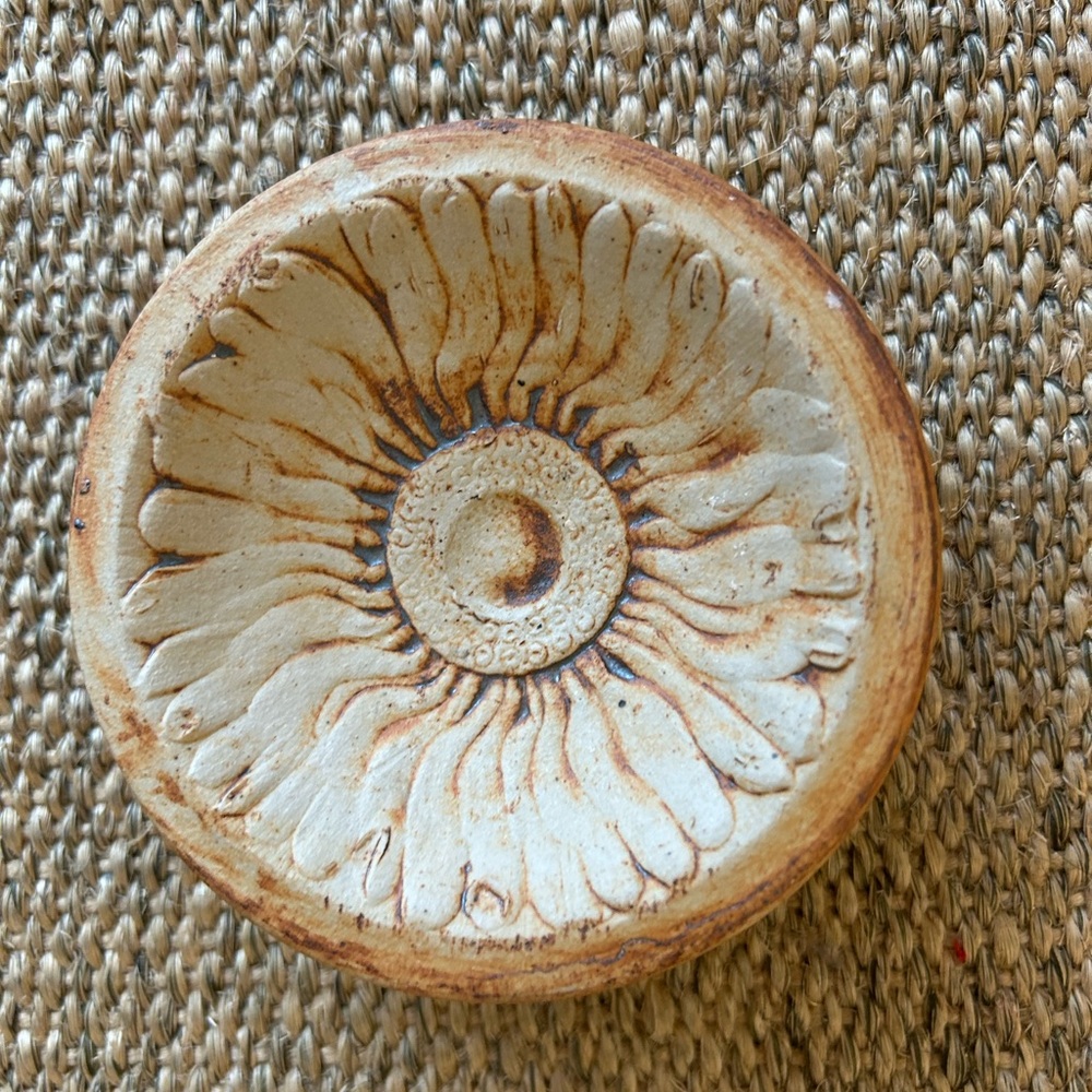 Art pottery dish found in Portobello Market , London UK